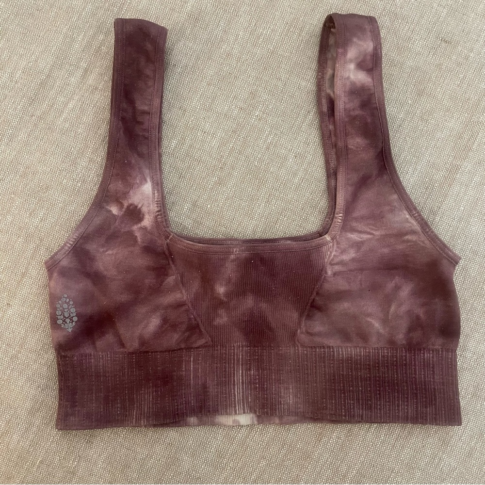 Free People square neck good karma sports bra |Size XS/S